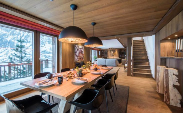 Haus Leytron, Zermatt, Dining Area